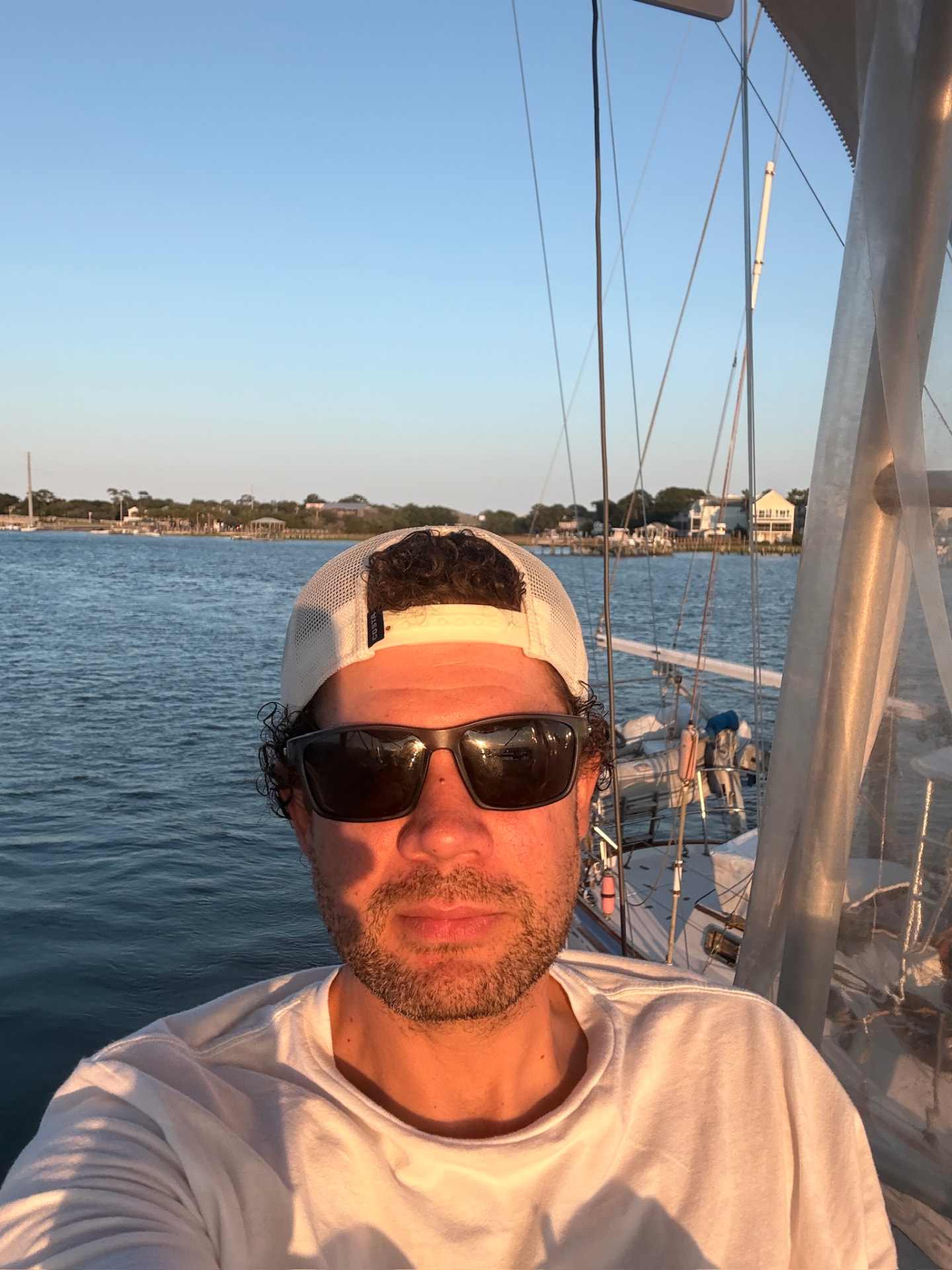Bryce Dull, founder of Southern Core Workforce, on the water near Charleston, South Carolina