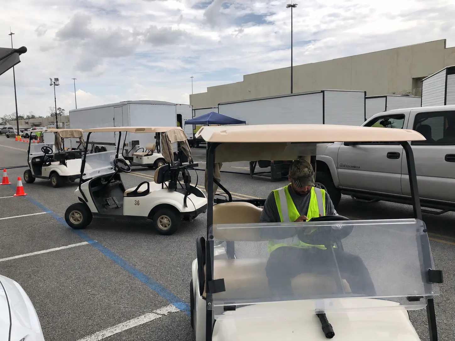 Camp transportation staging