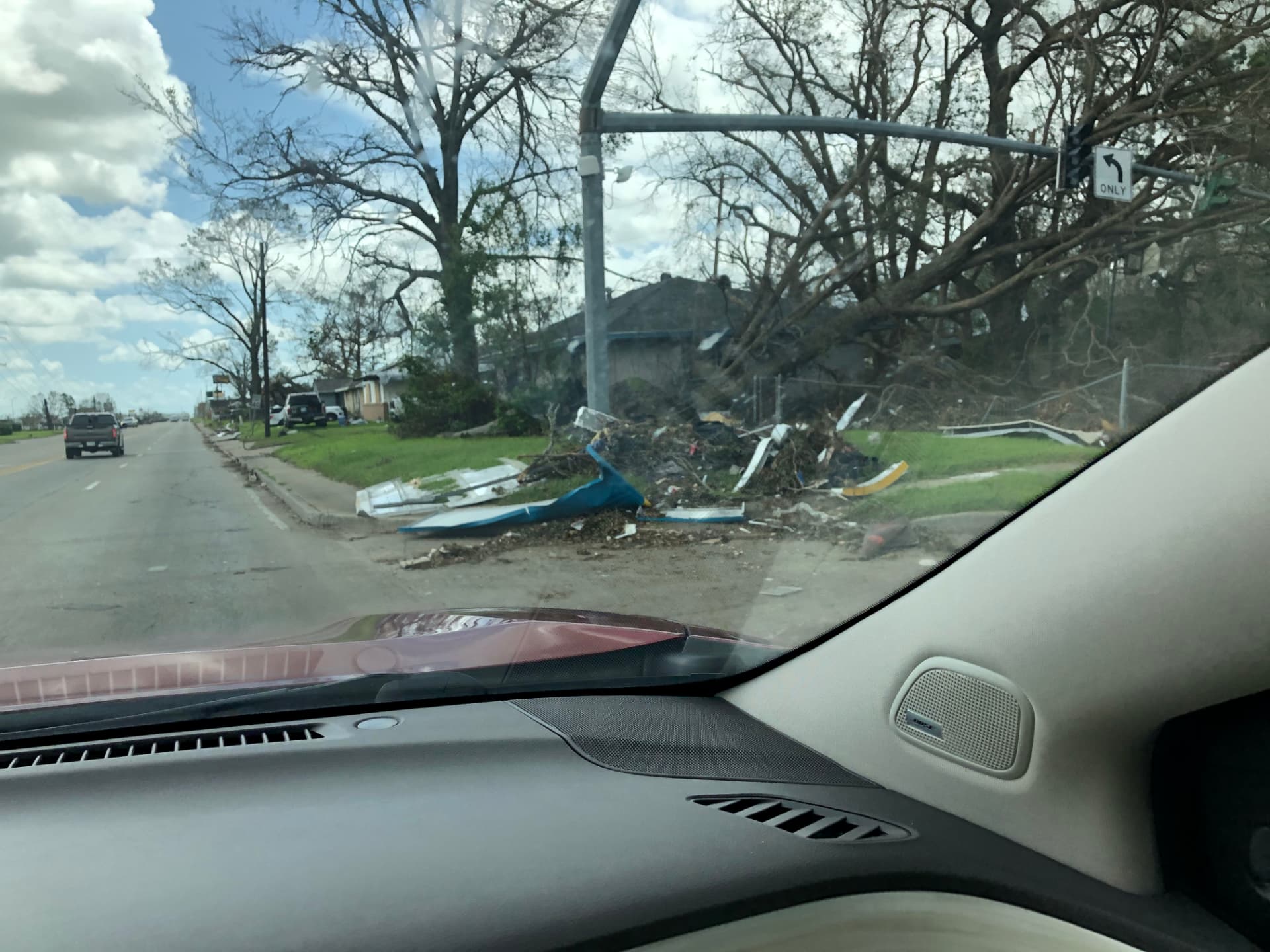 Debris at the intersection