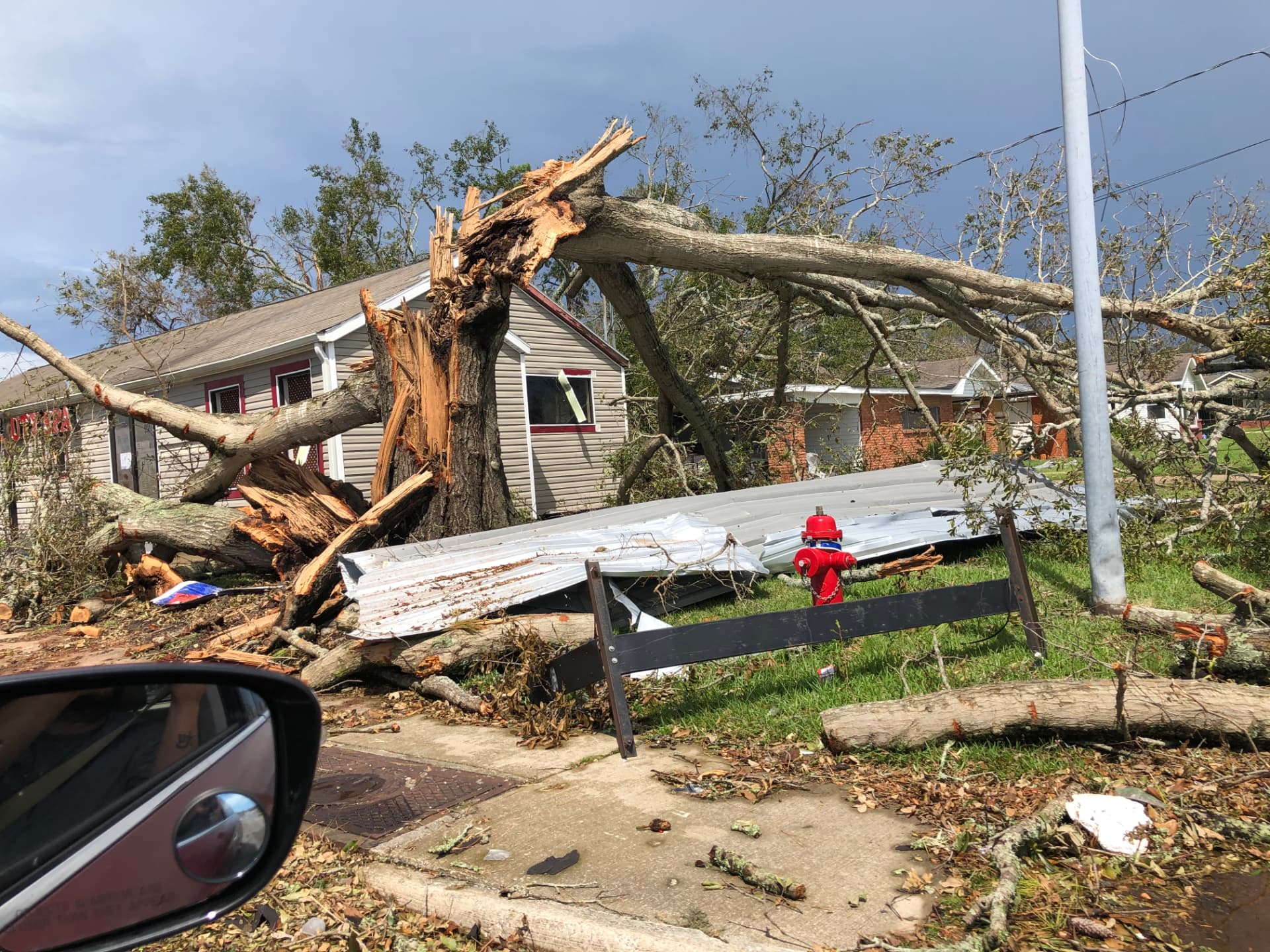 Split right over the home