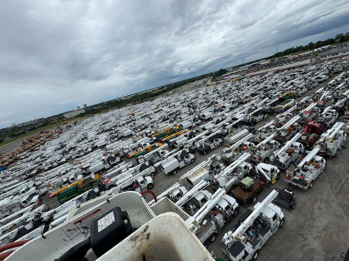 Staging yard at full capacity