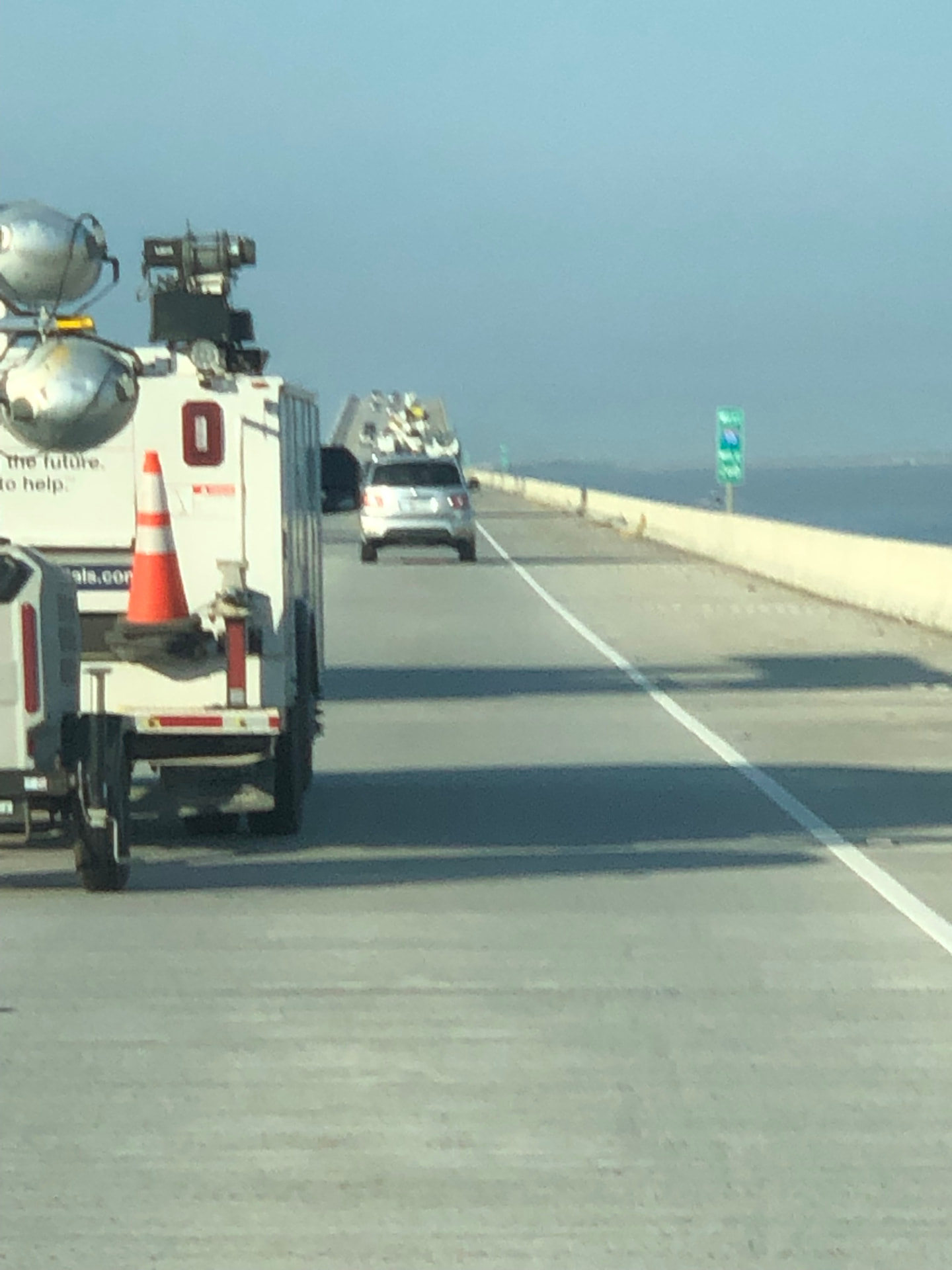 Rolling in over the causeway
